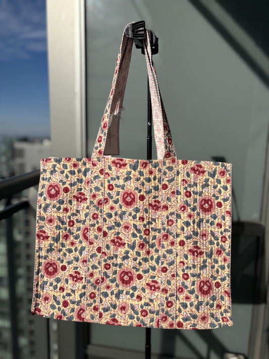 Rose Garden Reversible Tote Bag