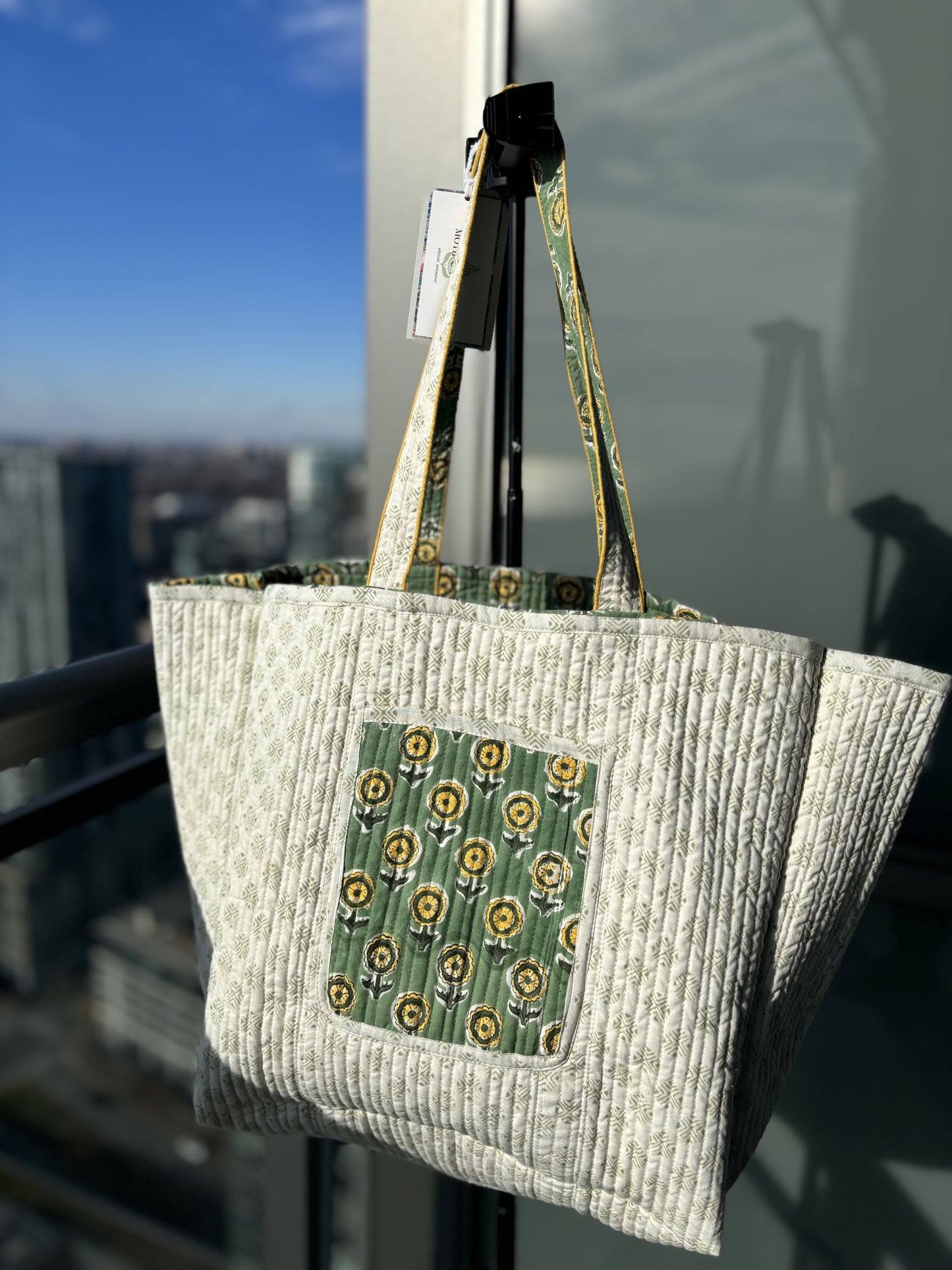 Reversible Cotton Printed Tote Bag