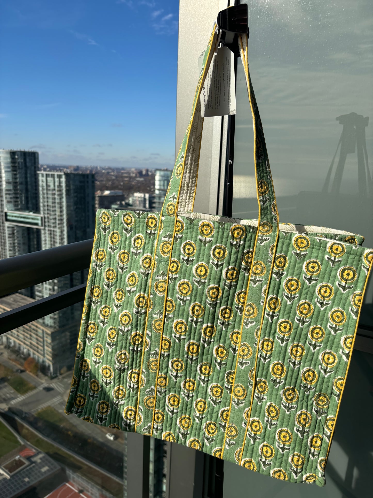 Reversible Cotton Printed Tote Bag