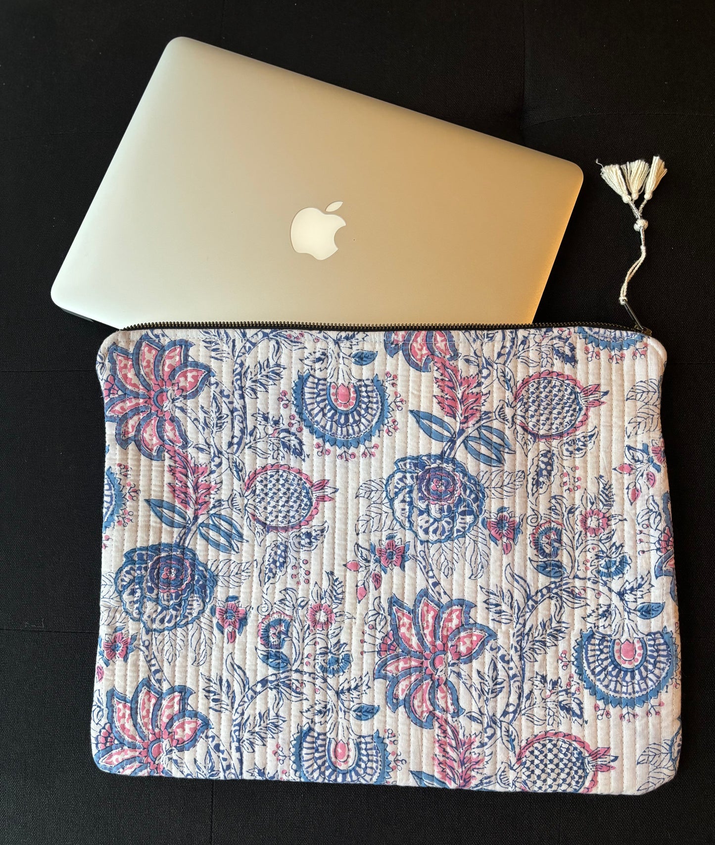 White Printed Macbook/Laptop Sleeve