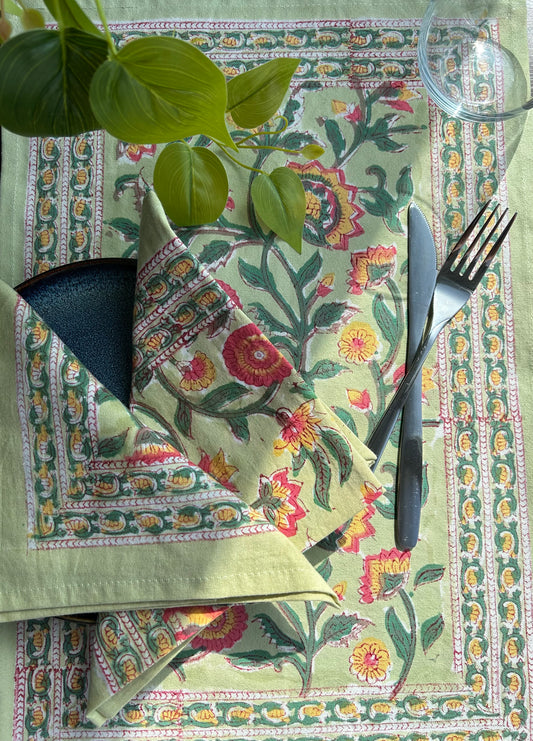 Cotton Blockprinted Placemat Sets