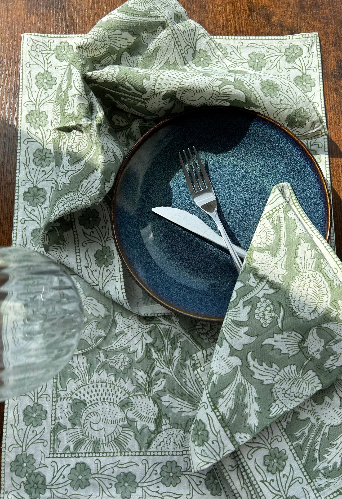 Cotton Blockprinted Placemat Sets