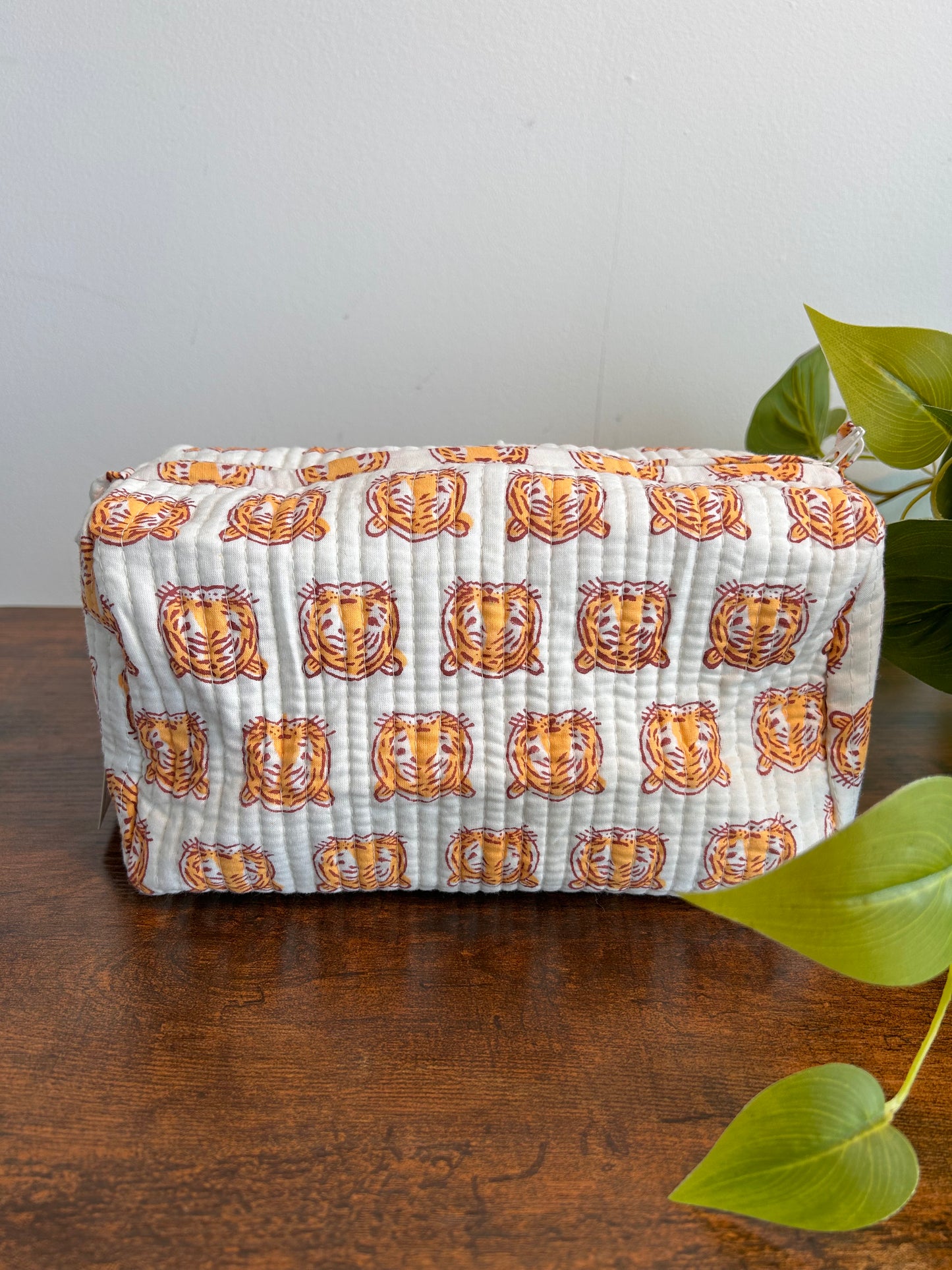 Block Printed Makeup Pouch